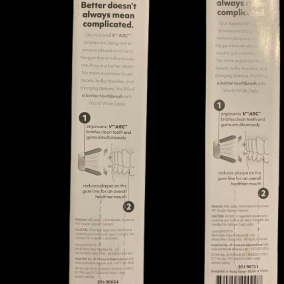 (2Pack) the World Wide Daily Toothbrush, a superior dental care solution. - Picture 8 of 10